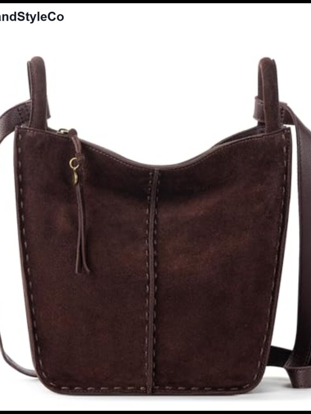 The Sak Los Feliz Leather Crossbody Bag - Zip Closure, Adjustable Strap